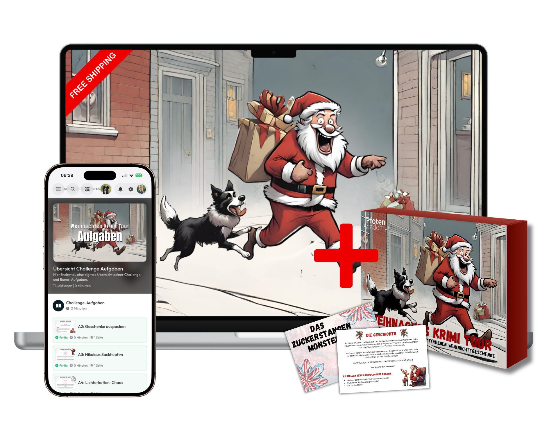 Krimi Tour Weihnachten Karteikarten-Set – Bild 1