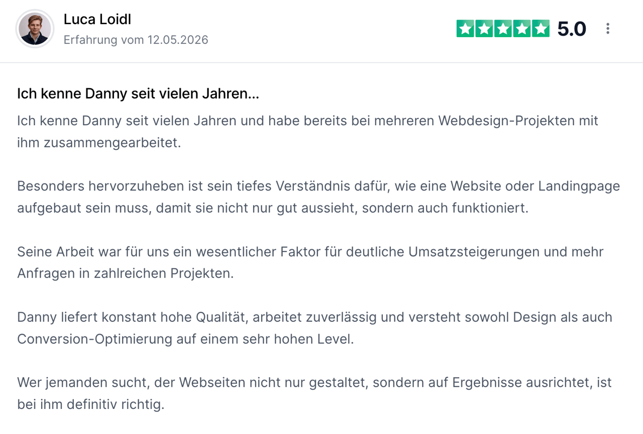 Bewertung von Luca Loidl