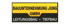 Logo: "BAUUNTERNEHMUNG JUNG GMBH, LEITUNGSBAU • TIEFBAU" in gelb und schwarz.