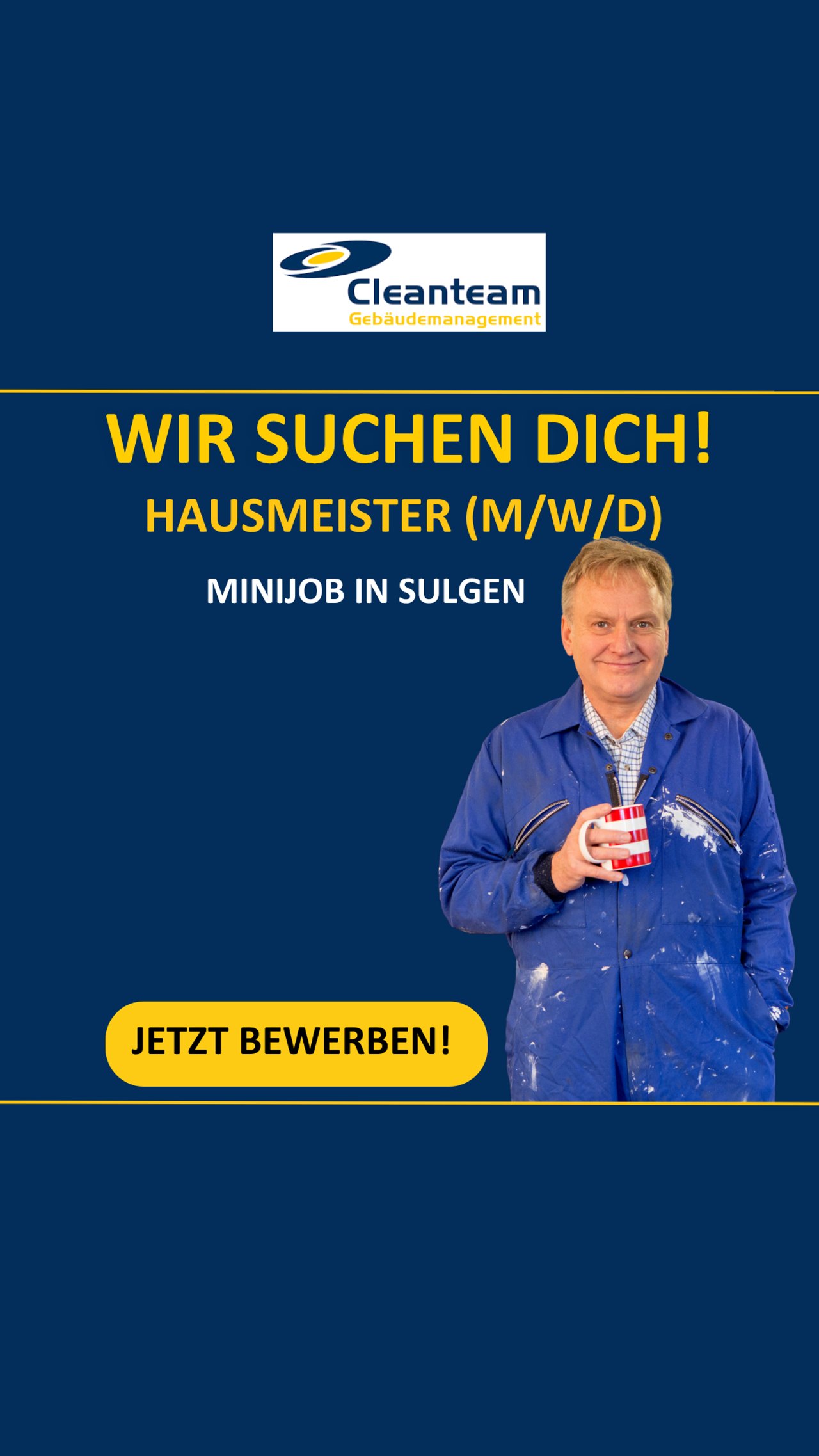 Recruiting-Anzeige CTG Cleanteam: Hausmeister im Blaumann, Minijob in Sulgen