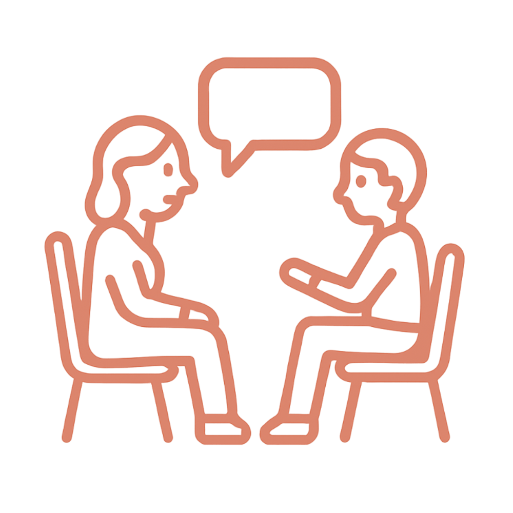 Eltern und Kind, ein Kreislauf, ein Herz und ein Haustier.