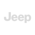 Jeep-Logo in hellem Grau auf dunkelgrünem Hintergrund.