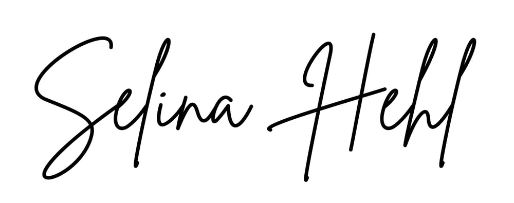 Schwarze handschriftliche Unterschrift "Selina Hehl" auf weißem Hintergrund.