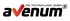 Logo von "avenum DIE TECHNOLOGIE GMBH" mit einem roten Häkchen als Buchstabe V.