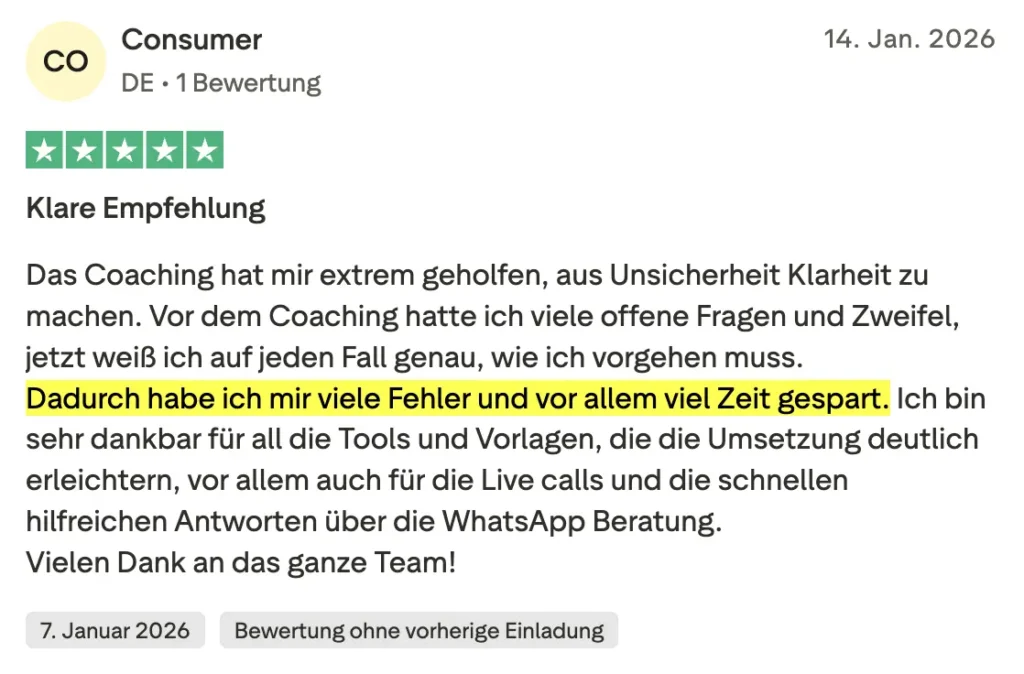 Kundenbewertung