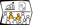 Zwei gelbe stilisierte Personen-Icons vor einem schwarzen Hintergrund.