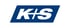 Blaues K+S Logo mit einem Pluszeichen, das den Querbalken des K bildet, auf weißem Hintergrund.