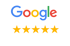 Google-Logo über fünf goldenen Sternen mit der Beschriftung „5,0 Sterne | 299 Rezensionen“.