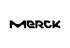 Merck-Logo mit schwarzem Schriftzug auf dunkelgrünem Hintergrund.