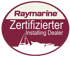 Raymarine Zertifizierter Installing Dealer Logo mit Segelboot und Motorboot