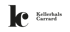 Schwarzes "kc"-Monogramm mit dem Text "Kellerhals Carrard" auf dunkelgrünem Hintergrund.