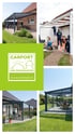 Collage aus vier Bildern von Terrassenüberdachungen und Wintergärten, mit "CARPORT UND WINTERGARTEN" Logo.