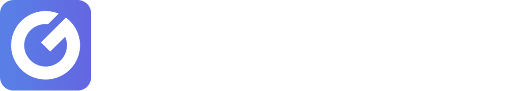 Logo mit einem lila-blauen Kreis, der ein stilisiertes "G" enthält, und dem weißen Text "Gerbigdigital".