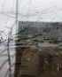 Gesprungene Glasscheibe mit Rissen