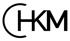 Schwarzes HKM-Logo mit einem umgedrehten C, das den Buchstaben H umschließt.