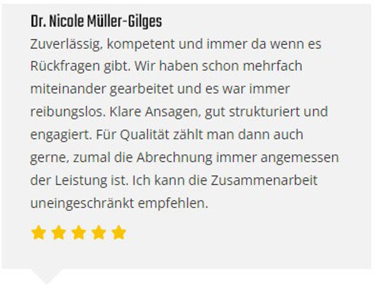 Kundenbewertung