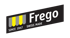 Frego Logo mit gelb-grauem Symbol, dem Schriftzug "Frego" und "SINCE 1947 SWISS MADE".