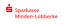 Logo der Sparkasse Minden-Lübbecke mit rotem "S" und Punkt sowie dem roten Text "Sparkasse Minden-Lübbecke".
