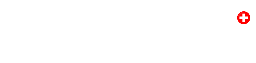 Luma Estates Logo mit rotem Pluszeichen.