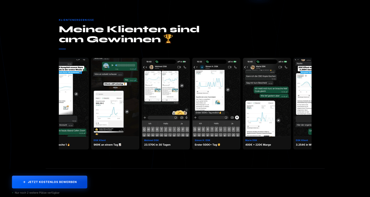 LC Group client dashboard