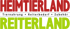 Logo von Heimtierland und Reiterland mit Text "Tiernahrung • Reiterbedarf • Zubehör" auf schwarzem Hintergrund.