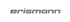 Das Erismann Logo ist in grauen, schrägen Großbuchstaben auf einem dunkelgrünen Hintergrund.