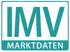 IMV MARKTDATEN Logo in Türkis und Weiß.