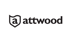 Attwood-Logo: ein schwarzes "a" in einem Schild und der Schriftzug "attwood" daneben.