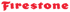 Roter Firestone-Schriftzug auf dunkelgrünem Hintergrund.