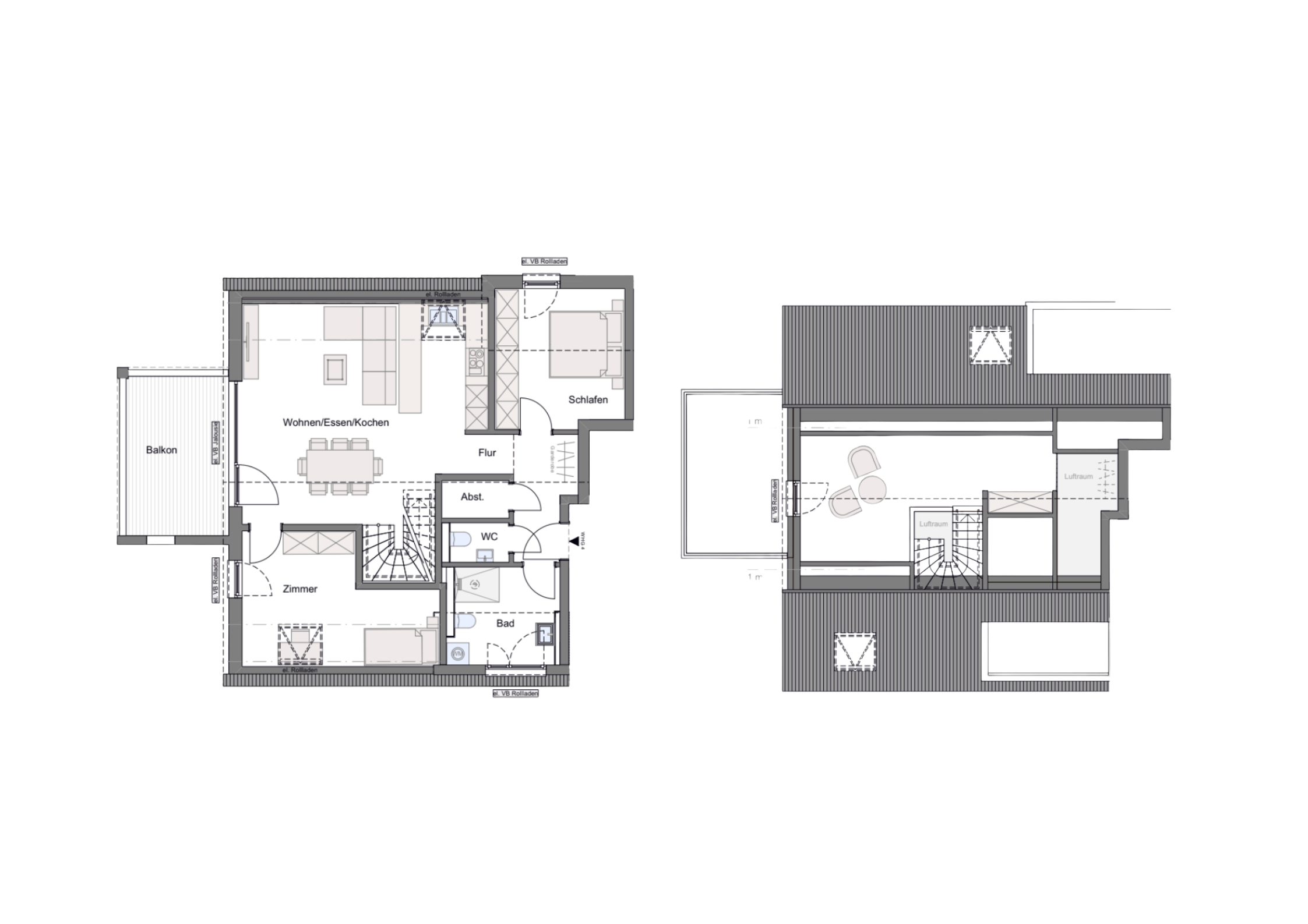 Grundriss Wohnung 4 mit Galerie