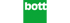 Bott-Logo mit weißem Text auf grünem Hintergrund.