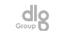 Graues DLG Group Logo auf dunkelgrünem Hintergrund.