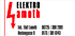 Logo "ELEKTRO Lamoth" mit rotem Blitz, Inhaber Ralf Lamoth, Heckenkasse 9, Telefonnummern 06725 / 308 2991, 0173 / 301 6143.