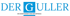 Blauer Text "DER GULLER" mit einem Quadrat um das "G" und kleinerem Text darunter "DIE SONNTAGSZEITUNG DER OFFENAU".