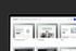 Laptop zeigt Webseite mit englischen Vorlagen, darunter „Dropshipping product“, „Photographer“ und „Clinic“.