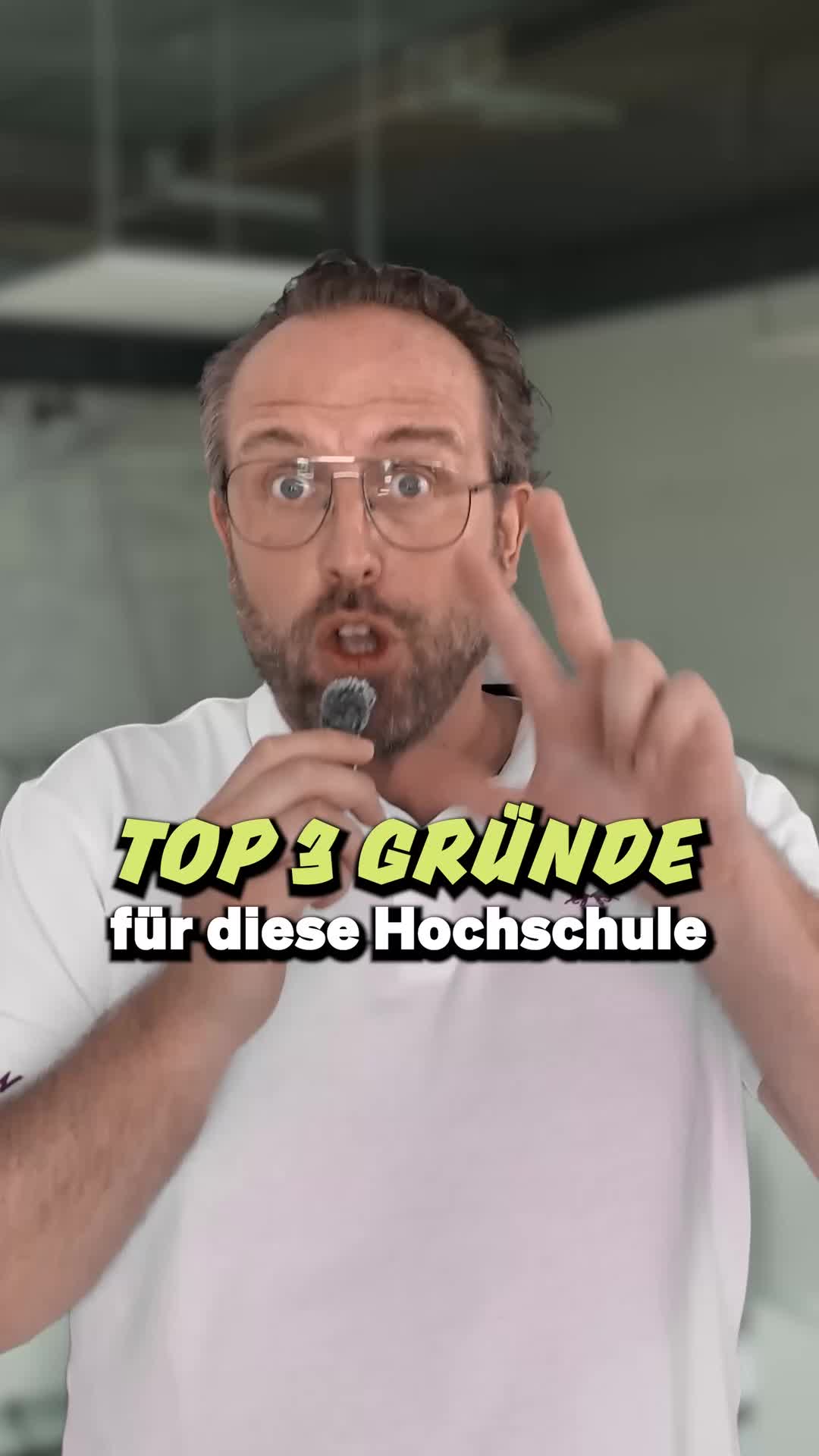 Standbild aus dem Video mit den drei Standortgründen für die Hochschule Landshut