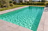Pool mit grüner Poolfolie