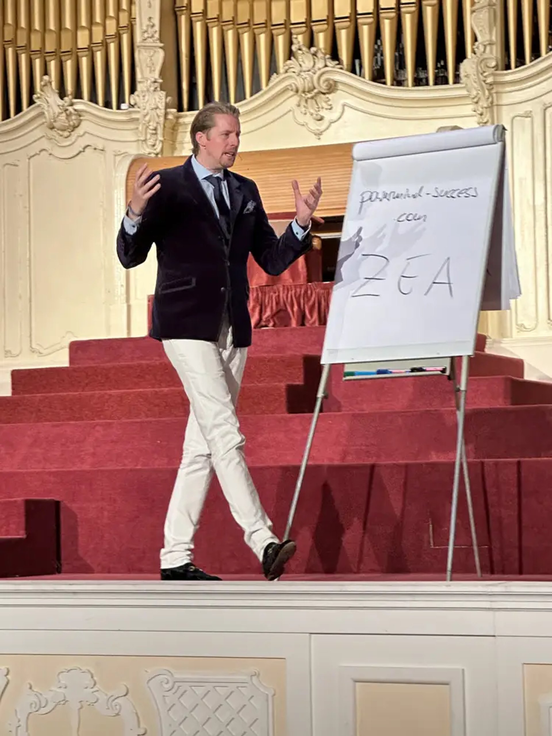 Daniel auf der Bühne