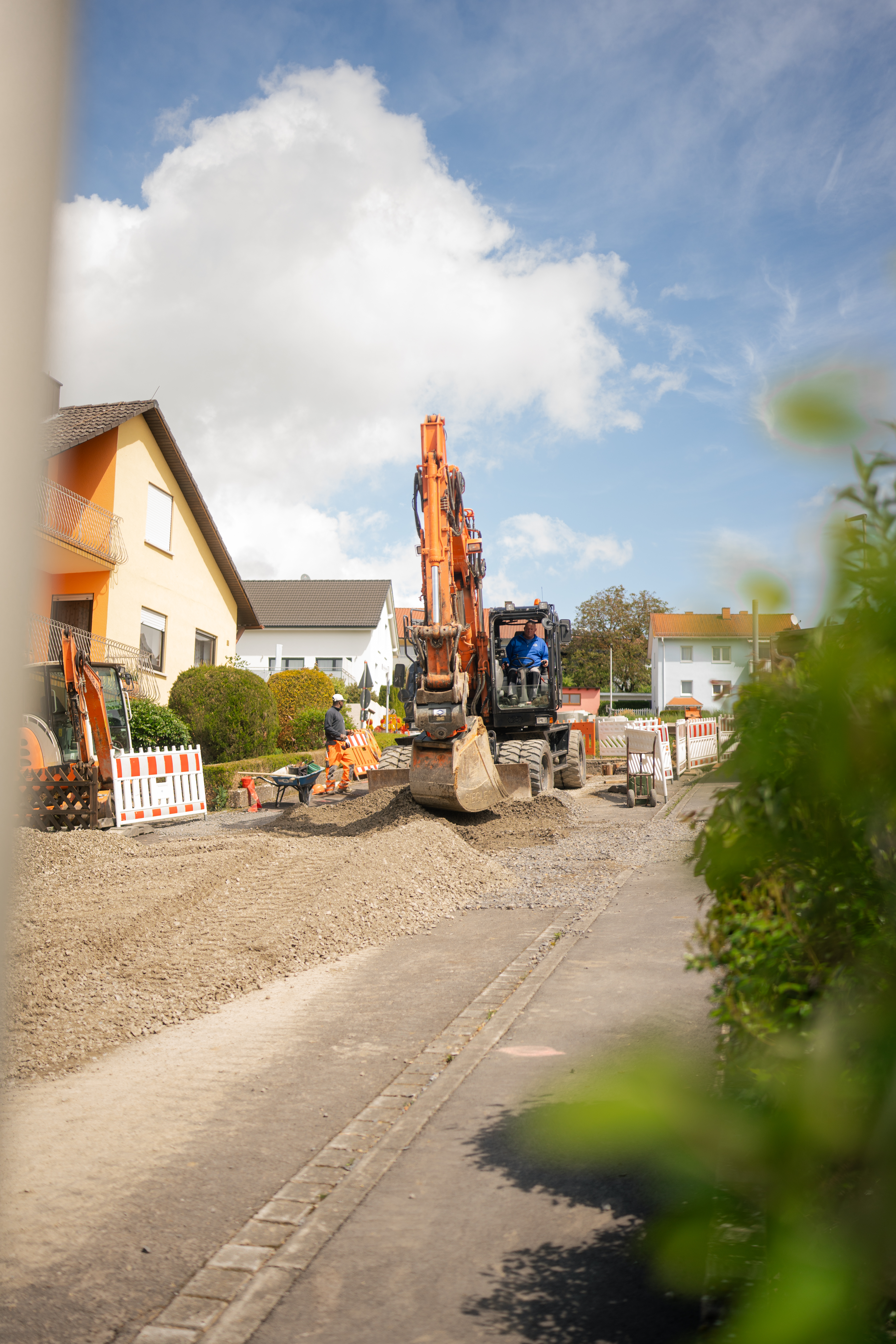 Baustelle der Siegler-Bau GmbH in Unterfranken
