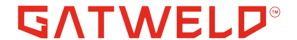 Biały tekst "GATWELD" z symbolem zarejestrowanego znaku towarowego na ciemnozielonym tle.