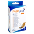 Opakowanie plastrów FABRIplast 6 cm x 1 m z nożyczkami i plastrem.