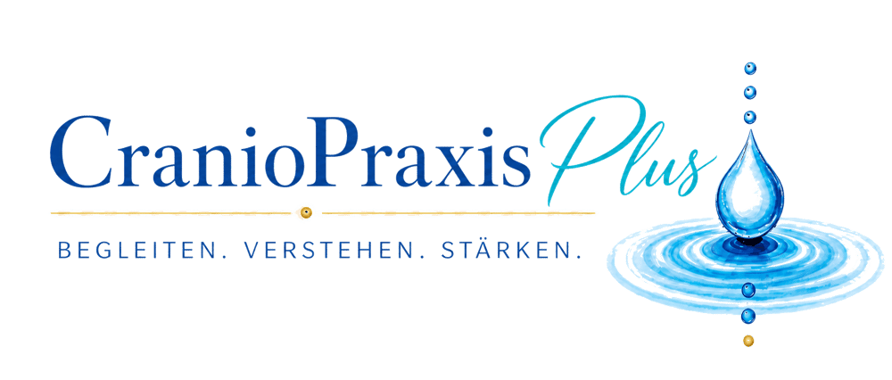 Logo der CranioPraxis Plus mit Wassertropfen