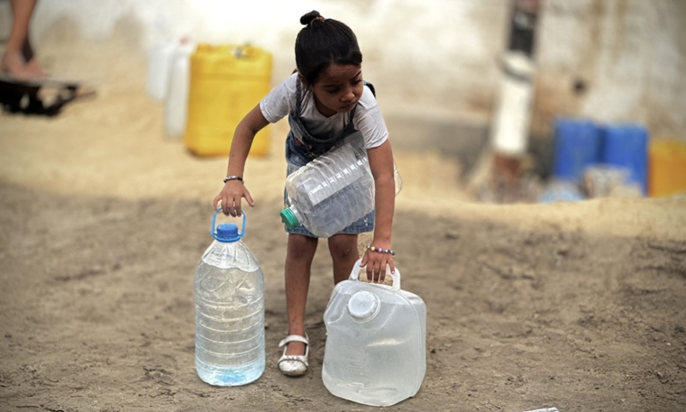 clean water well in rural village, water charity