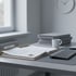 Arbeitsplatz mit Verwaltungsunterlagen