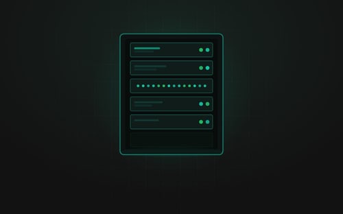 Illustration eines strukturierten Serverschranks