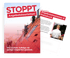 Ein Smartphone zeigt das E-Book "STOPPT Angebotstourismus!", daneben eine aufgeschlagene Seite mit "Das Problem Angebotstourismus & Preisdruck".