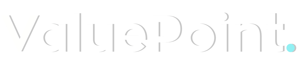Valuepoint.'s logo (white)