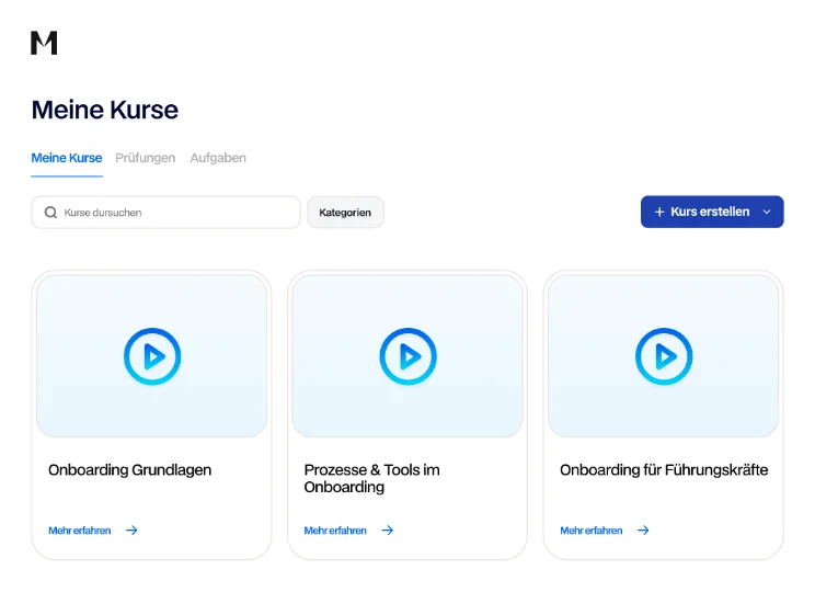 Kurs-Editor mit Kapitelbaum