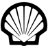 Schwarze Muschel auf dunkelgrünem Hintergrund.