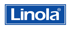 Blauer Kasten mit weißem Text "Linola" und ®-Symbol.